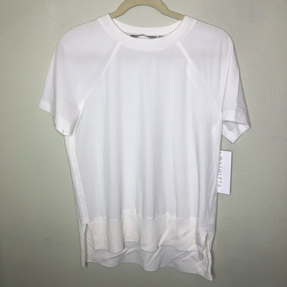 Athleta Tops - NWT Athleta White Zephyr Tee XS